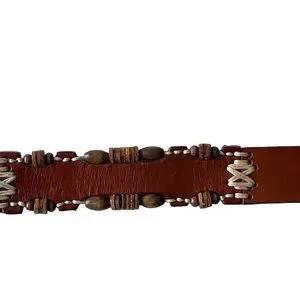 Omega | Accessories | Omega Rustic Beaded Leather Belt 